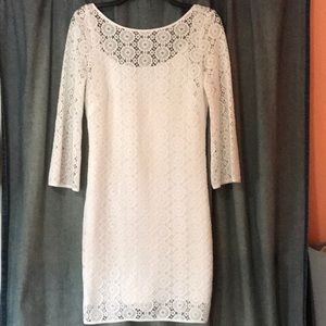 Lilly Pulitzer white lace Topanga tunic dress